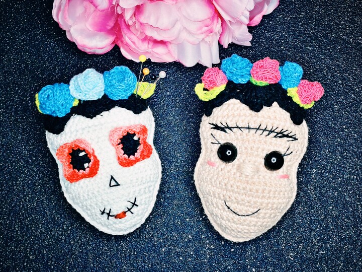 Anhänger  "Dia de los muertos" häkeln