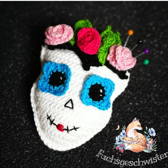 Anhänger  "Dia de los muertos" häkeln