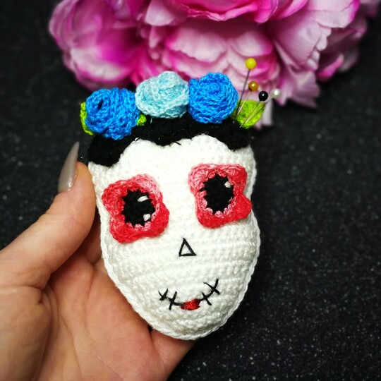 Anhänger  "Dia de los muertos" häkeln