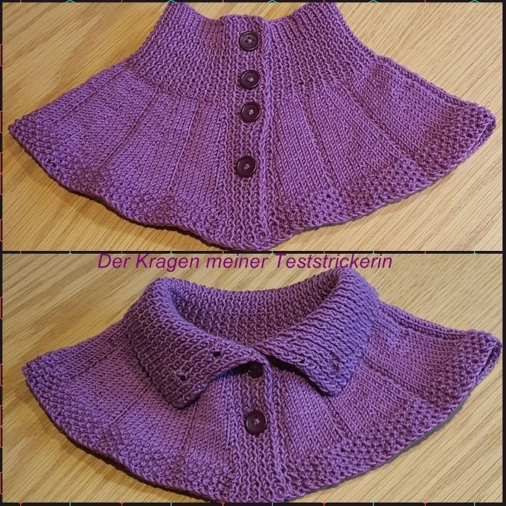 Variabler Kragen + Schal zum Knöpfen - Strickanleitung auch für Anfänger - Bild 3