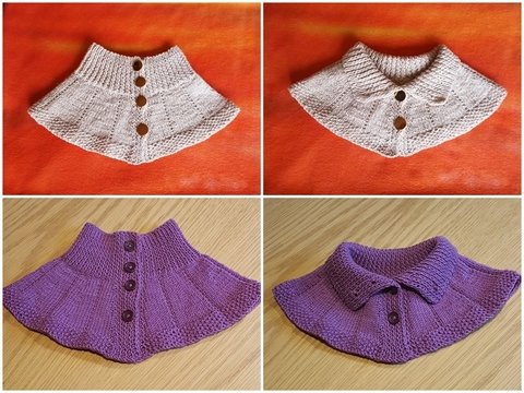 Variabler Kragen + Schal zum Knöpfen - Strickanleitung auch für Anfänger