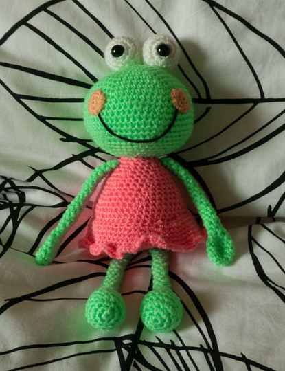 Amigurumi Häkelanleitung für den Froschilla