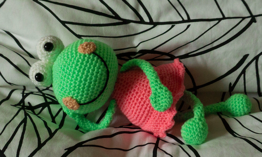 Amigurumi Häkelanleitung für den Froschilla