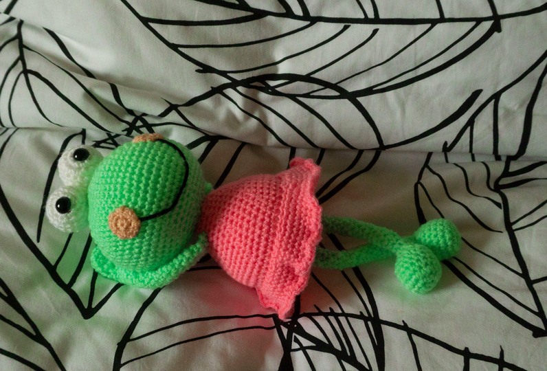 Amigurumi Häkelanleitung für den Froschilla