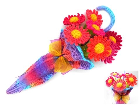 Häkel Deko Frühling Sommer für Tür oder Tisch - sehr einfach