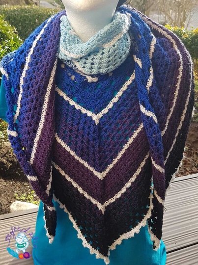 Tuch "Muschelvariationen"