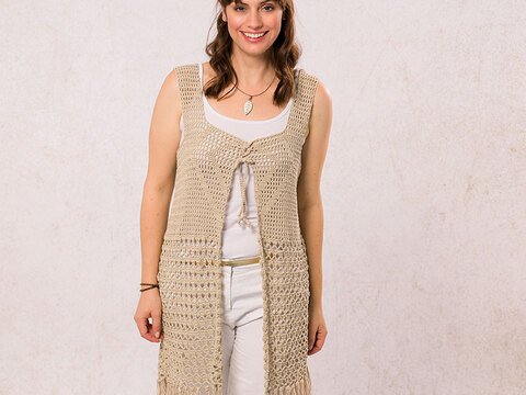 Häkelanleitung Damenweste "Macau" 760144