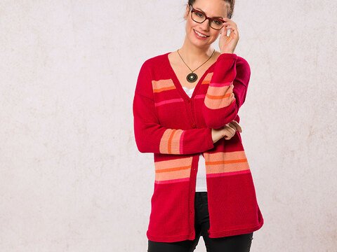 Strickanleitung Damenjacke "Macau" 760145