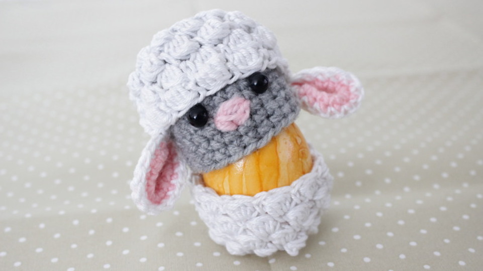 Sparpaket zu Ostern - Schäfchen Eierwärmer und Untersetzer -