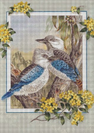 Embroidery birds