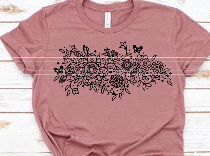 Blumen Deko Plotterdatei SVG DXF