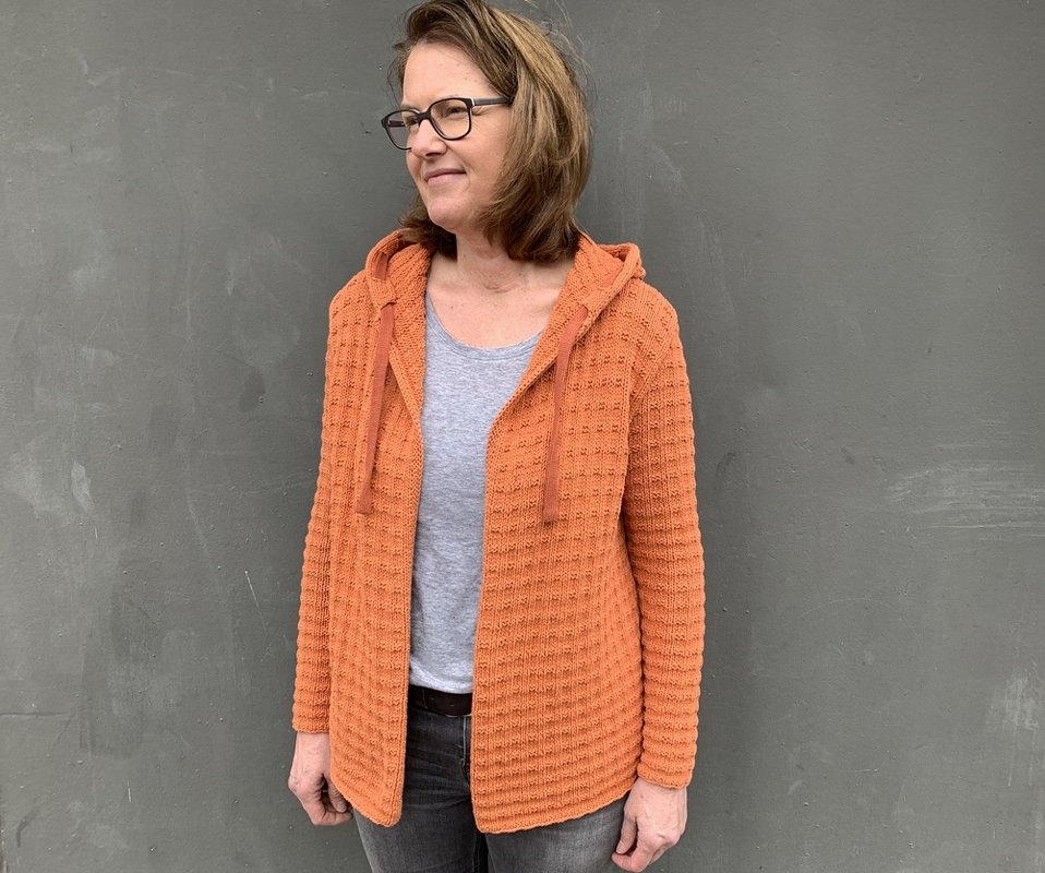 Kapuzenjacke, Strickanleitung
