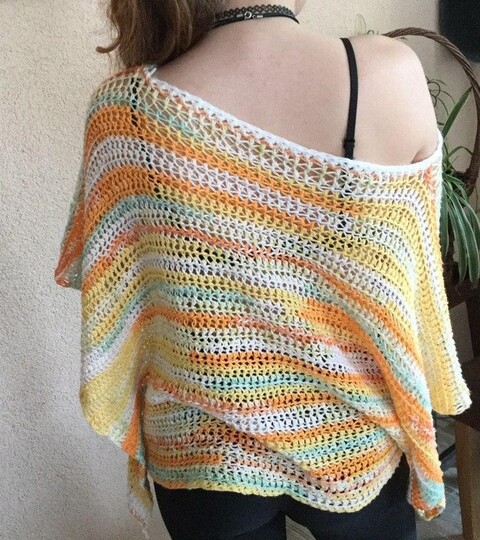 Anleitung 2 luftige Sommerponchos