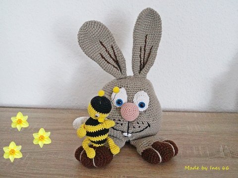 Häkelanleitung Türstopper, Osterdeko "der dicke Bertram und sein Freund Holger "