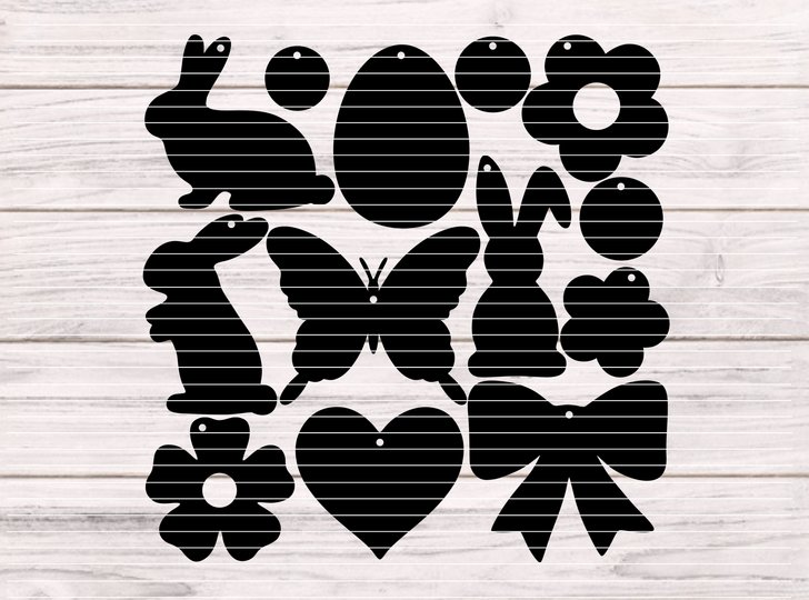 Ostern Baum Deko Plotterdatei SVG DXF