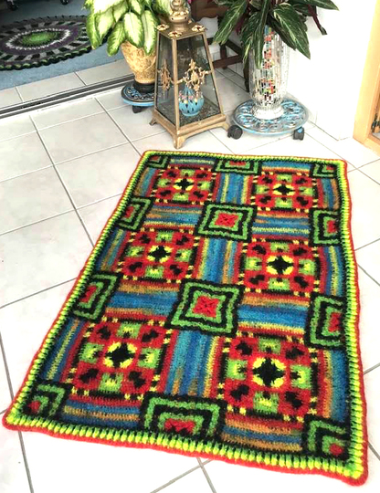 Rechteckiger Filzteppich" KALUTAN"