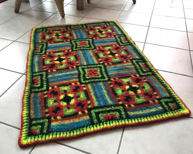 Rechteckiger Filzteppich" KALUTAN"