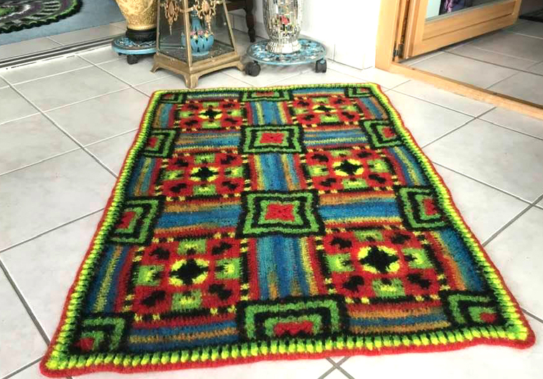 Rechteckiger Filzteppich" KALUTAN"