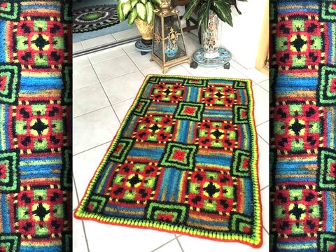 Rechteckiger Filzteppich" KALUTAN"