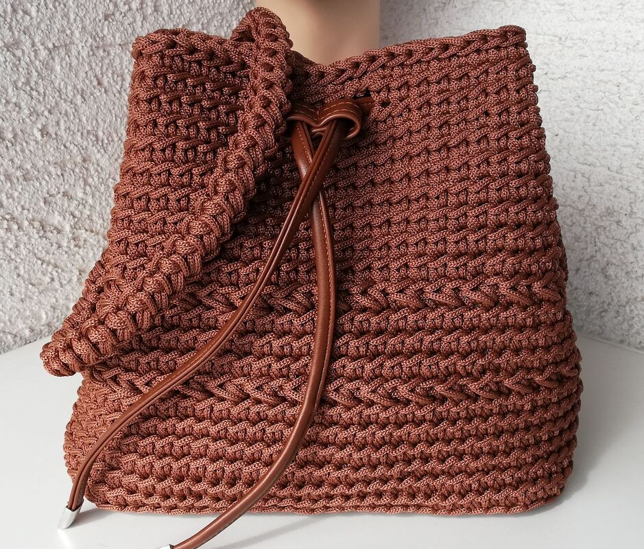 Häkel-Anleitung Marions Beutel aus Ropegarn - Bild 2