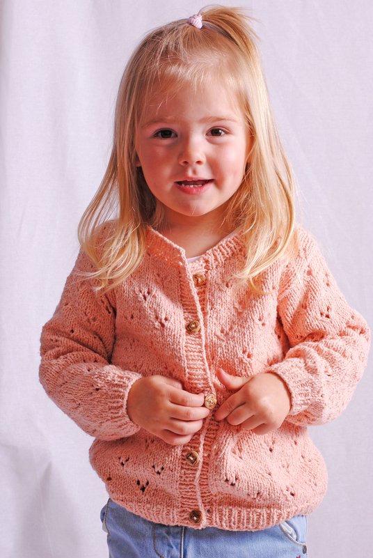 Strickanleitung Kinderjacke Merle Gr. 98/104, 110/116, 122/128 - Bild 3