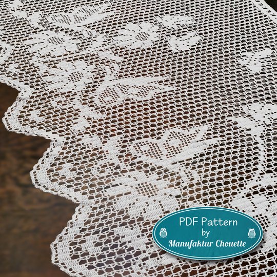 Gardine "Schmetterlinge" mit Rapport - Frühlingskollektion