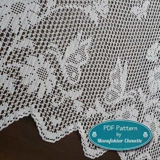 Gardine "Schmetterlinge" mit Rapport - Frühlingskollektion