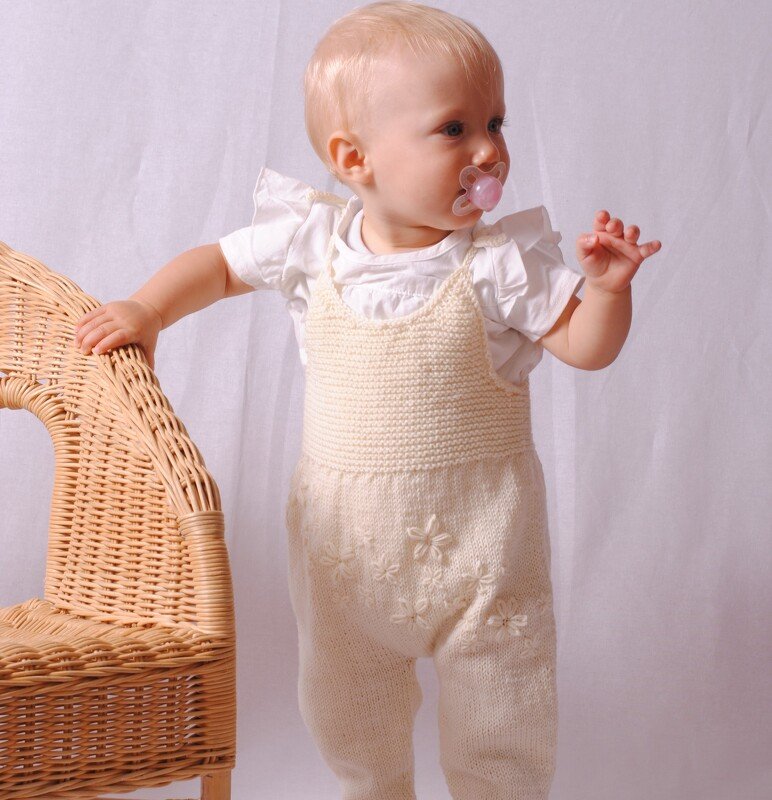 Strickanleitung Babystrampler Lina in den Größen50 bis 80, Fortgeschritten - Bild 3