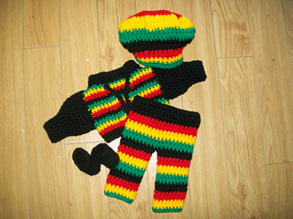 Pattern 18 Inch reggae doll clothes outfit