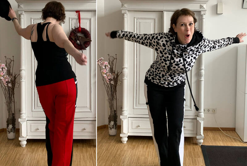 Damen Jogginghose "Habiba-02" in Größe 32-50 - Schnittmuster + Nähanleitung