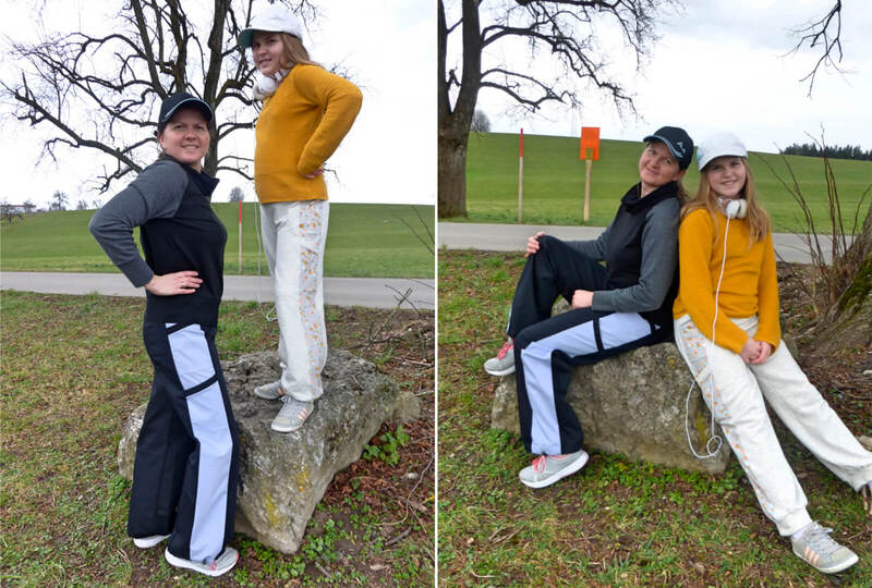 Damen Jogginghose "Habiba-02" in Größe 32-50 - Schnittmuster + Nähanleitung