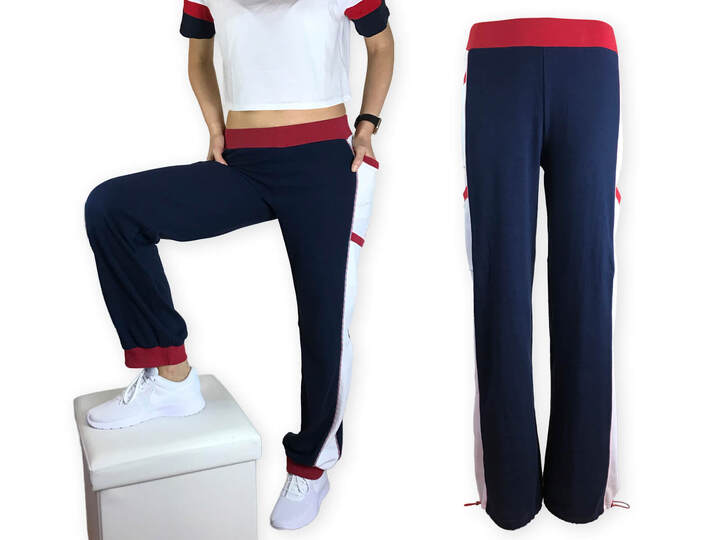 Damen Jogginghose "Habiba-02" in Größe 32-50 - Schnittmuster + Nähanleitung