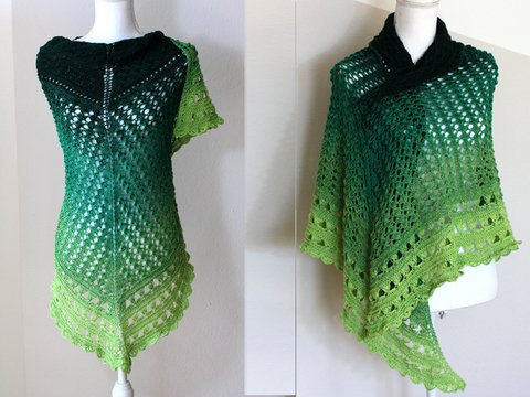 Strickanleitung DreieckstuchFrühlingszauber