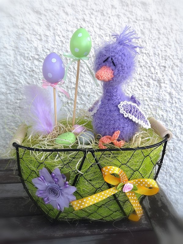 Küken SWEETY Osterdeko Kantenhocker Frühling Ente - Bild 12