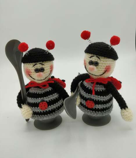 Häkelanleitung Eierwärmer Marienkäfer