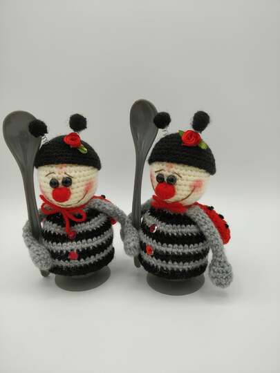 Häkelanleitung Eierwärmer Marienkäfer