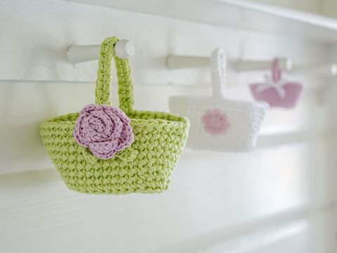 Häkelanleitung Mini-Deko-Einkaufskorb