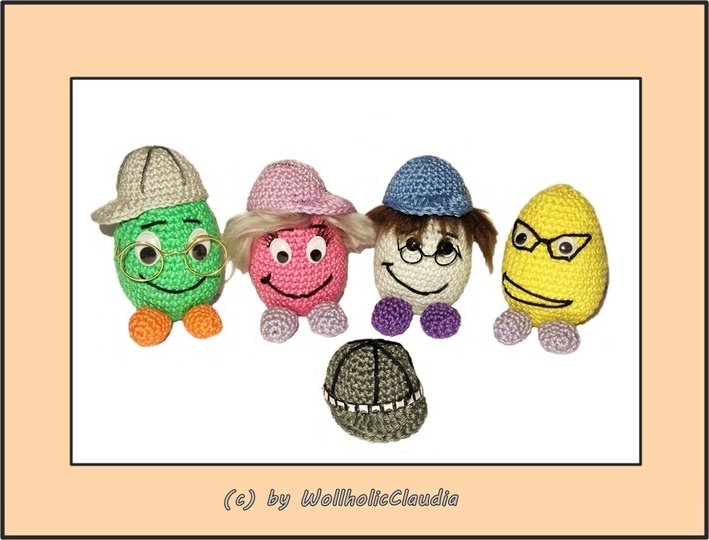 Häkelanleitung Amigurumi Eier - "Crazy Eggs"