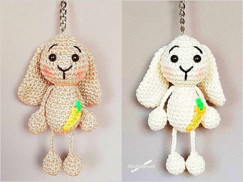 Häkelanleitung - Taschenbaumler Häschen Hanne