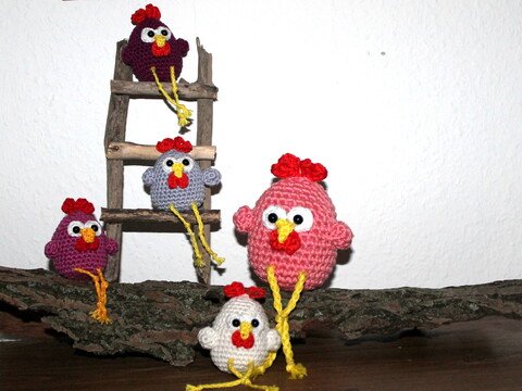 Hühner Eier Bande Häkelanleitung