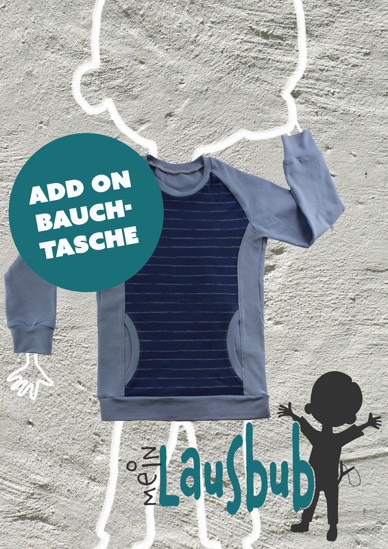 Add On Bauchtasche zu Bela Raglanshirt (86-140)