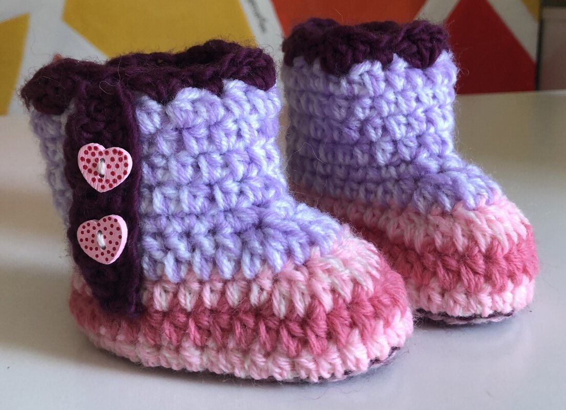 Häkelanleitung Babystiefel Mia