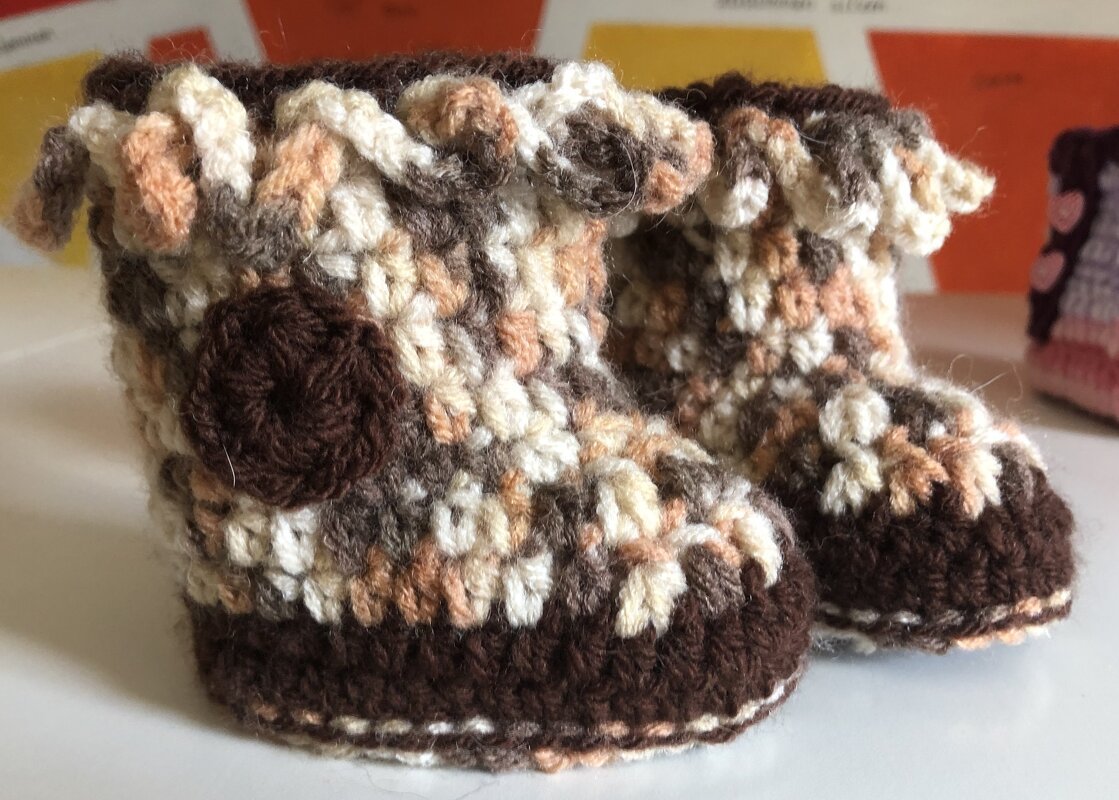 Häkelanleitung Babystiefel Ben