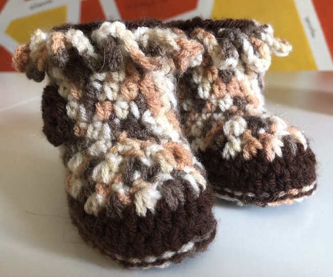 Häkelanleitung Babystiefel Ben