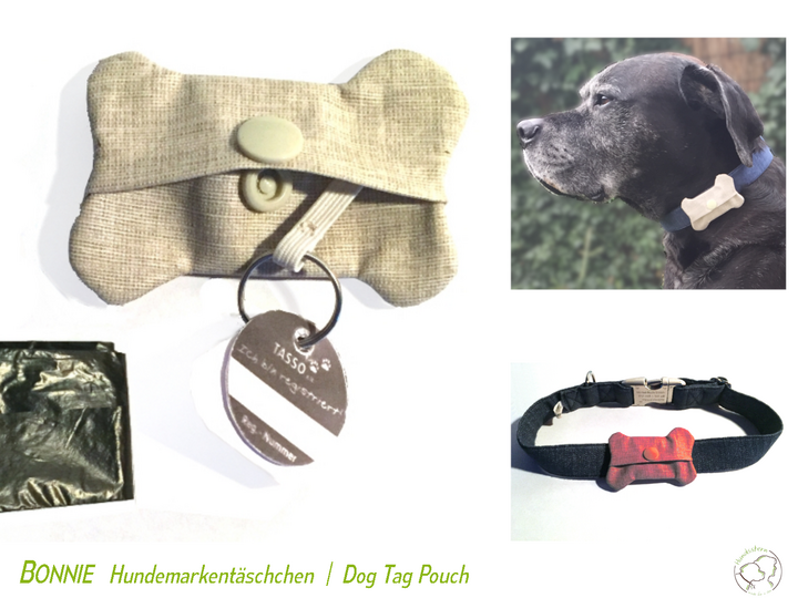 Bonnie Dog Tag and Poo Bag Pouch, sewing pattern