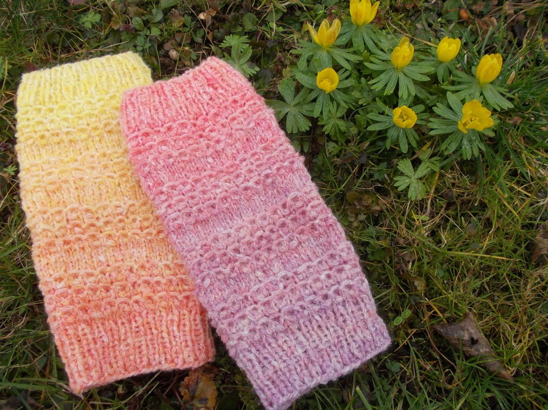 Armstulpen "Frühlingsgrüße"