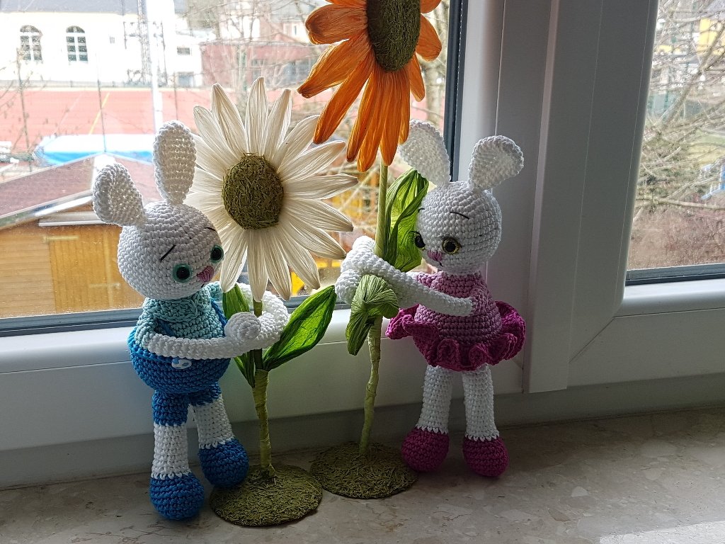 Häkelanleitung, Häschen Milly und Matti - Bild 3