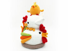 Hühnerhaufen - Türstopper, Deko - Häkelanleitung