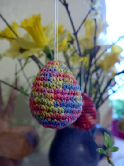 Häkeleier für den Osterstrauß