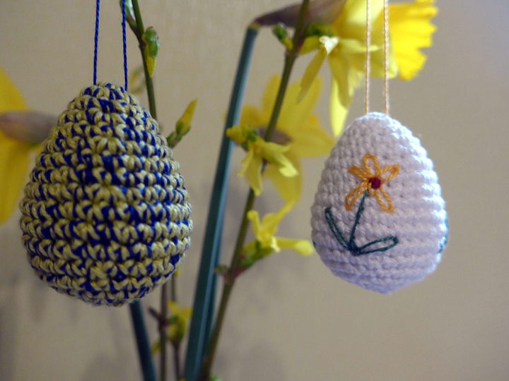 Häkeleier für den Osterstrauß